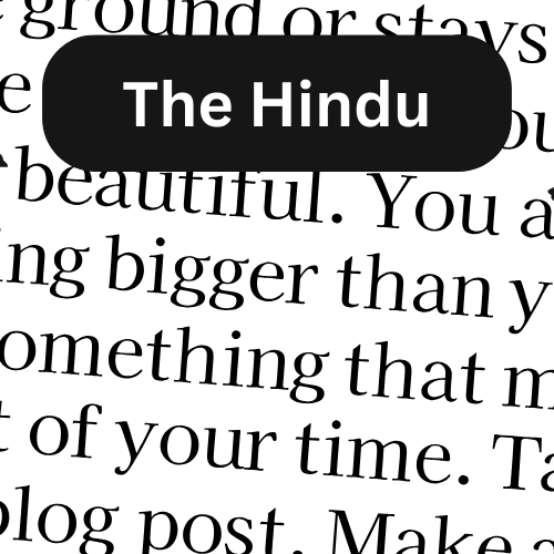 The Hindu card